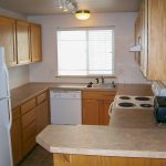 1137 N 93rd St #102: Kitchen with eating bar.