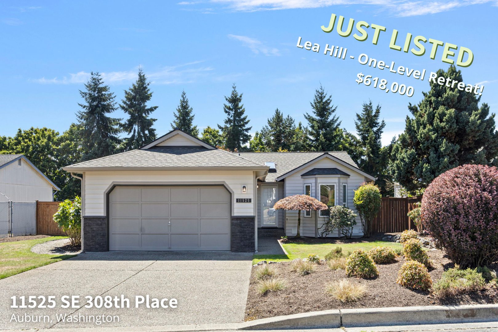 JUST LISTED - 11525 SE 308th Place