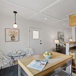 This is the practical everyday entrance: straight in from the carport, with the separate laundry and storage room just outside the door.