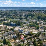 See the Link train? Light rail is right there in the neighborhood, with Beacon Hill rising beyond.