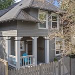 1906 Central Area duplex with a covered front porch and fully fenced frontage.