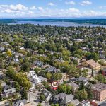 Looking northeast across the neighborhood toward Lake Washington.