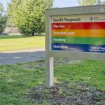 Benefit Playground — a nearby 2.2-acre neighborhood park with play areas, basketball, skateboarding & picnicking