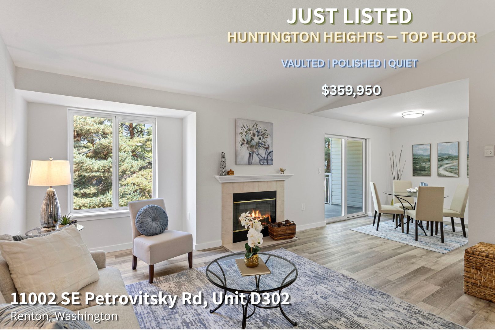 JUST LISTED - 11002 SE Petrovitsky Rd Unit D302